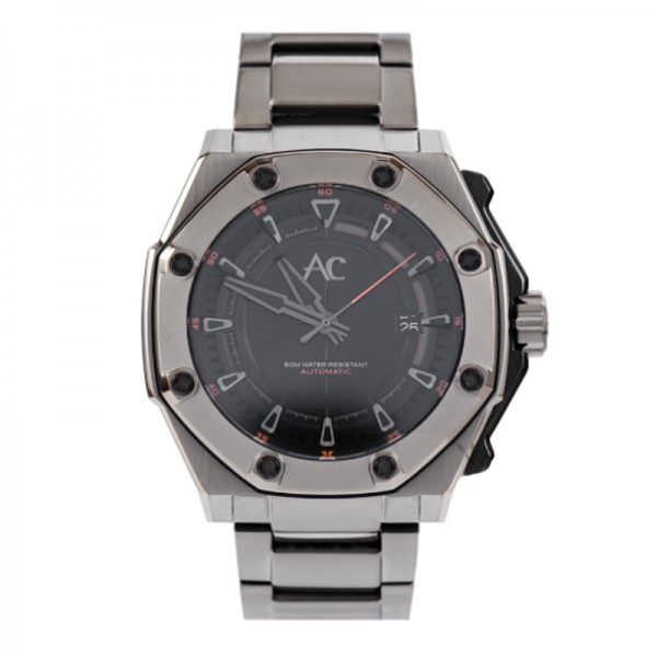 Alexandre Christie AC 9601 Black Steel Automatic MABEPBA AC Collection